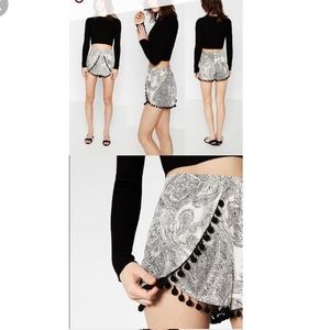 Zara Paisley Shorts